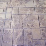 A close up of the floor tiles in this home