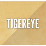 A picture of the word tigereye on top of a yellow background.