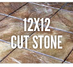 A close up of the cut stone floor