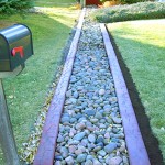 A mailbox and some grass in the yard